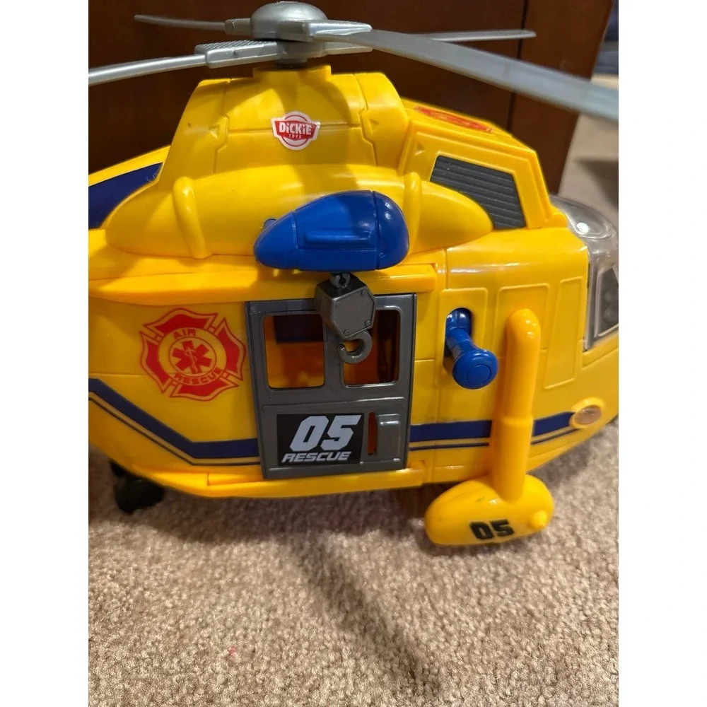 Dickie Toys Air Rescue Helicopter Yellow with Sounds and Lights Effect